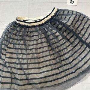 Tea Collection Navy and Cream Tulle Skirt size 5